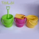 small plastic bucket and spade