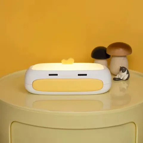 Smart Home Product Big billed Duck Night Lamp Soft LED Restaurant Cute Mini table lamp with wireless charging