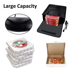 Sofar International Thermal Lunch Cooler Bag for Pizza, Takeaway Plastic Carry Lunch Food Electric Heated