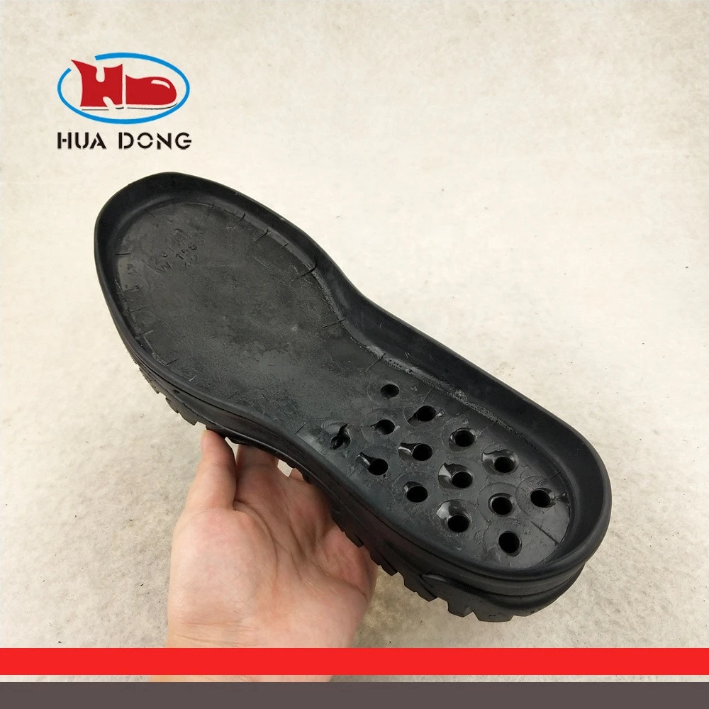 Sole Expert Huadong Military Shoe Accessories Abrasion Rubber+PU Material Solid Outsole