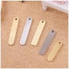 Solid brass stainless steel strips blanks Anti-loss key rings personalized
