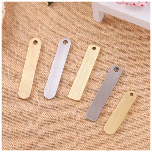 Solid brass stainless steel strips blanks Anti-loss key rings personalized