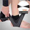 Sport Ankle Foot Support with Compression Thin Strap for Arch Support, Eases Swelling, Heel Spurs, Achilles Tendon
