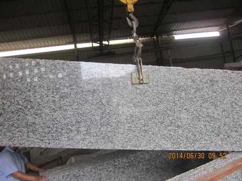 spray white granite stone tiles for stairs 3mm