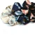 Import spring and summer oversize new print ladies hair rope hair accessories scrunchies elastic hair bands from China
