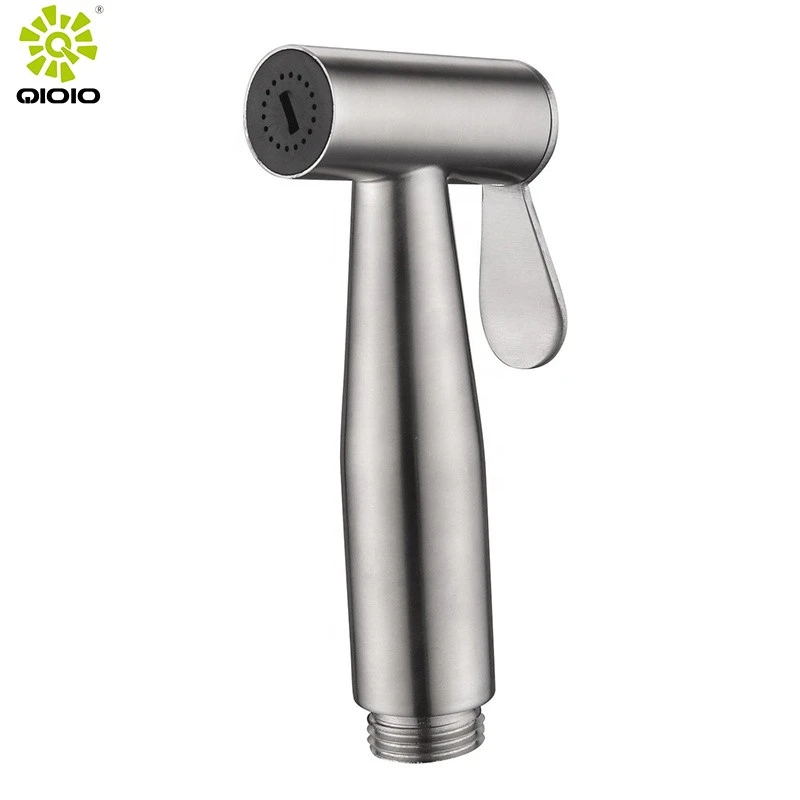 stainless steel 304 bathroom shattaf chrome portable handheld bidet sprayer set for toilet