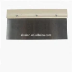 Stainless steel / Carbon steel Scraper , putty knife with wooden handle