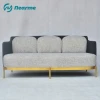 stainless steel electroplate gold leg metal leather fabric sofa modern nordic luxury indoor leisure styling living room sofas