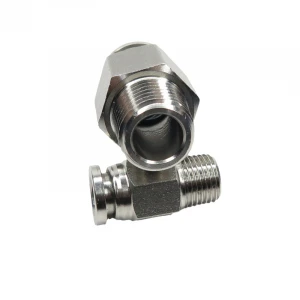 Stainless Steel Tube Fittings Stainless Steel, Male Straight One Touch Fitting, Stainless Steel Push In Tube Fitting/