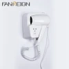 Standard Plug Wall Mounted Hotel Hair Dryer with shaver socket 220V for Guestroom