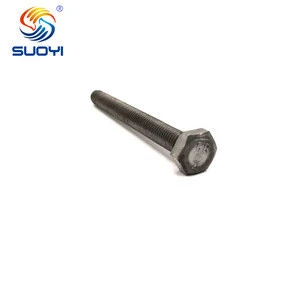 Steel hex bolts fasteners with din931 din933 standard