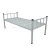 Import Steel Hostel Beds Military Metal Bed Frame Single Dormitory Beds from China