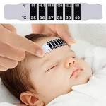 Stock Children Fever 35-40C Monitor Flexible Strips Forehead Thermometer Sticker