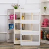 Storage Cabinet 3 Tier with 4 Wheels Slide out Storage Cabinet Rack