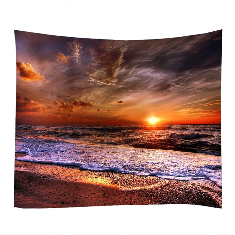 Style Psychedelic Art Underwater World Beach Series Home Decor Macrame Tapestry