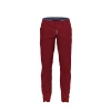 Stylish Burgundy Zipper Fly Button Canvas Cargo Pants Straight Fit Men&#39;S Casual Long Pants