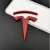 Import Suitable for Tesla Tesla logo metal car sticker modified body sticker side label 3D personality creative tail label from China