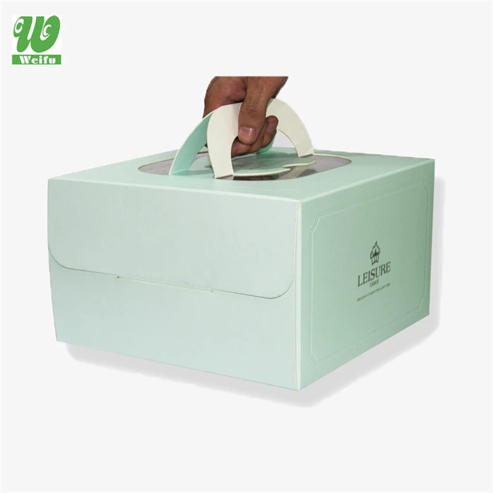 Supplier Wholesale Design Birthday Cheap Small Gift Pack Paper Cake Box With Window