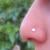 Import Surgical Steel Opal CZ Gem Screw Nose Stud Piercing L Shape Ball Nose Ring Pin Stud Ring Fashion Body Piercing Jewelry 20G from China