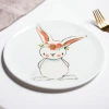 Tableware Custom Logo Ceramic Plates Dishes Animal ceramic plate Porcelain plate for kid