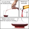 Telsen Amazon top seller 1800ml wholesale unique clear crystal wine decanter glass