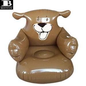 thickened PVC inflatable armchair for kids folding portable air sofa for kiddie, child camping chair furniture