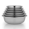 Thin Wholesale oem custom logo mixing bowl stainless steel bowl set dinnerware set