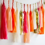 Tissue Paper Tassel Garland Party Supplies