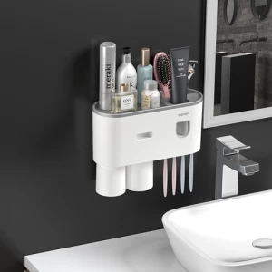 Toothbrush Holder Self-Motion Toothpaste Dispenser Toothbrush Suits Bathroom Products