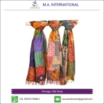 Top Quality Low Market Price Vintage Design Silk Shawl Stole