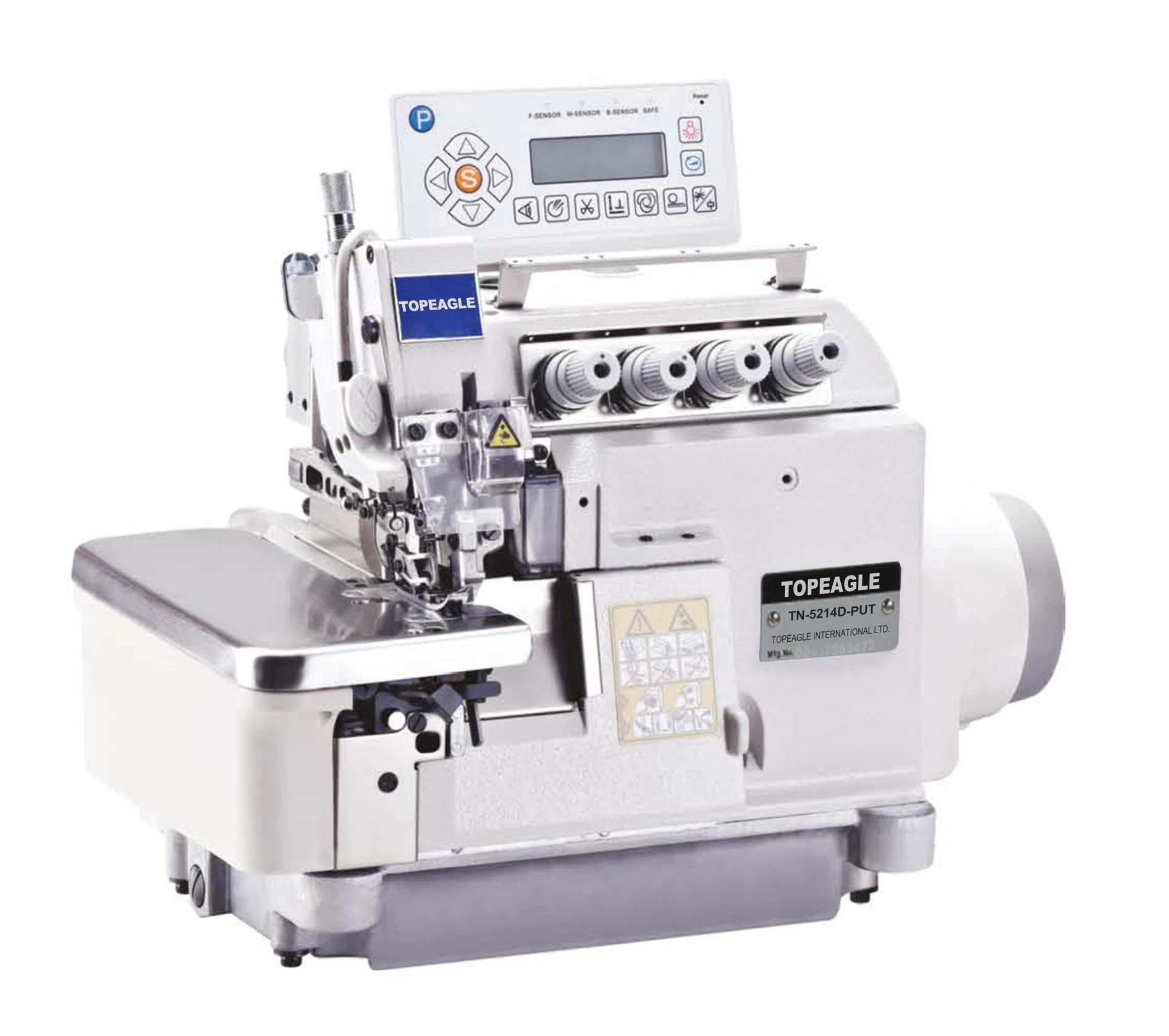 TOPEAGLE TN-3216D-PUT Direct drive 4 thread overlock sewing machine with automatic thread cutter