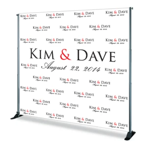 trade show advertising equipment step and repeat logo banner