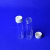Transparent laboratory reagent bottle chemical resistant for scientific analysis