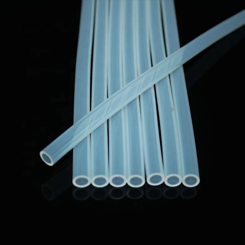 Transparent LFGB grade silicone rubber hose with no BPA or plasticizer for hemodialysis machine