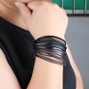 Trendy casual couple hand-made leather bracelet