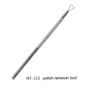 TSZS High Quality Professional Stainless Steel Save Energy Nail Art Polish Remover Tool  Polish Cuticle Pusher