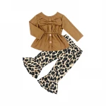 TZ-268-YXL wholesale boutique long sleeves blouses baby girl front bow with button dress shirt for kids baby girls' blouse