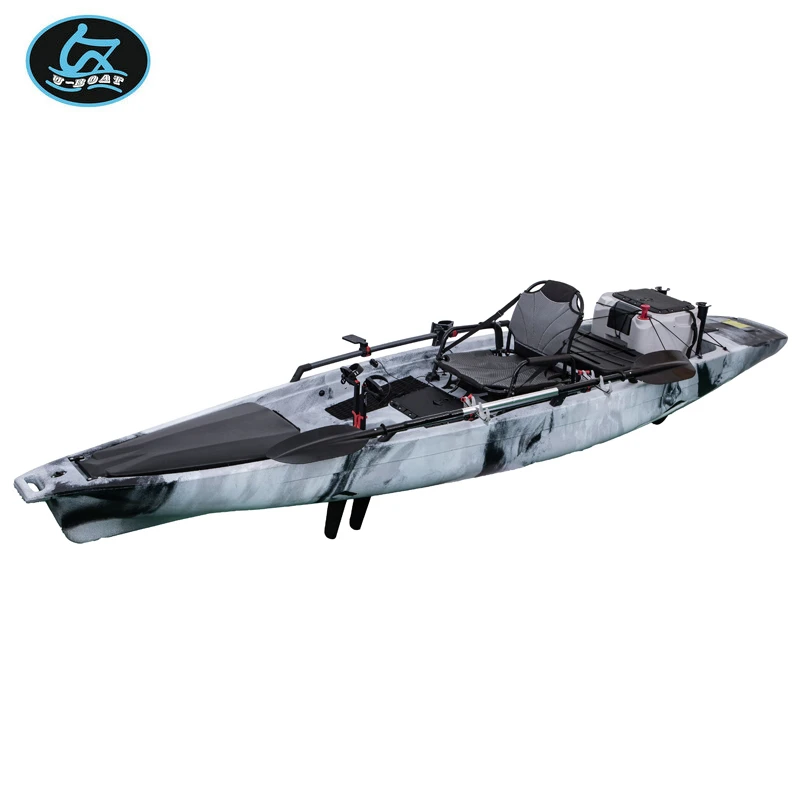 Buy U-boat Hot Sale 14ft Hands Free Fishing Kayak With Foot Pedal Rowing  Boat Canoe With Livewell from Ningbo Beilun Yinhe Kayak Co., Ltd., China