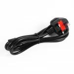 UK C13 Cable Computer Power Cable UK Power Cord UK Computer Power Cord Cable 1.5m 250V 13A Fuse