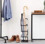 Umbrella Stand Minimalist Design Metal Umbrella Rack Umbrella Holder with Drip Base Tray for Home Decoration