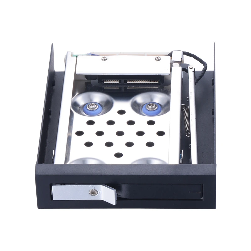 UNESTECH 2.5" Single SATA Anti-vibration enclosure floppy disk HDD Mobile Rack for 3.5"tray