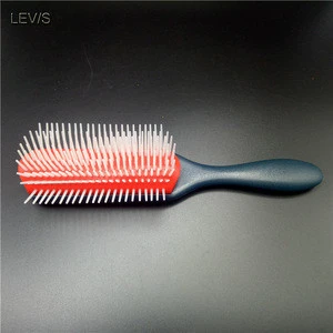 USA bese selling plastic 9-row Soft Touch hair Brush