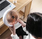 USB Charging 1200mAh Mini Electric Fan Simple Wind Four-Speed Adjustment Multifunctional Office Home Use Portable Fan