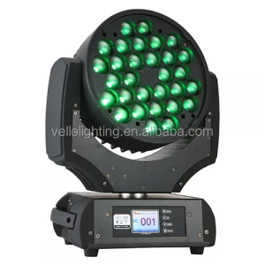 Vello rgbw 4in1 zoom led moving head wash lights (LED XP700)