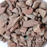 Villa Decor Red Marble Machine Made Big Large Pebbles For Garden