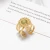 Import Vintage Natural Stone Ring Stainless Steel Gold Rings Trendy Fashion France Chic Jewelry Ring Factory Wholesale from China