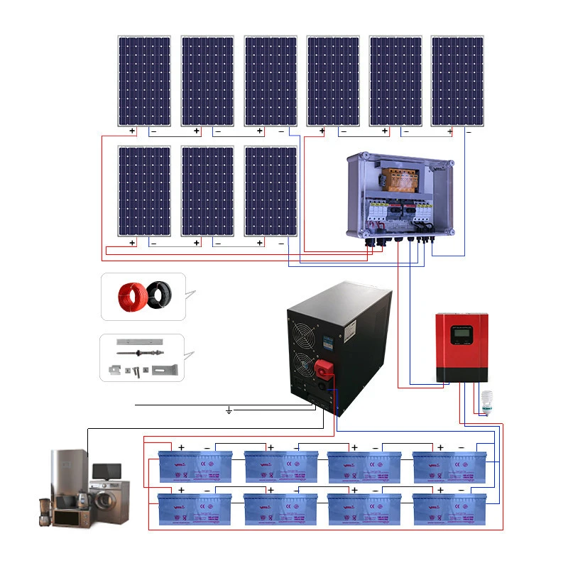 Vmaxpower Solar Energy Systems 10kw Photovoltaic Solar System 5kw Solar System On/Off Grid Power System Hybrid Inverter Solar
