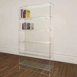 VONVIK Modern Acrylic Ladder Bookcase Antique Book Shelf Ladderr