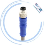 Waterproof 3 4 pin circular m8 sensor cable connector