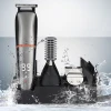 Waterproof rechargeable hair trimmer for men Led display salon performance cordless hair trimmer
